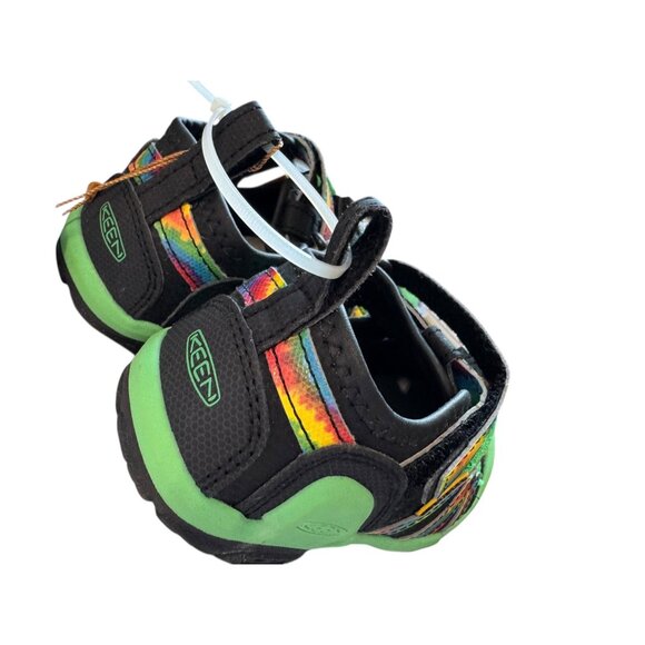 Keen Kids Newport H2 Water Sandals Size 11 US / 29 EU Black‎ Green Rainbow - Picture 5 of 8